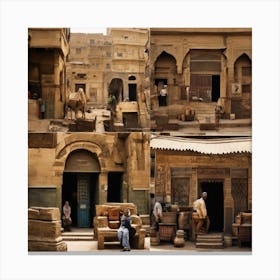 Egypt Street Scene Canvas Print