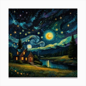 Starry Night 14 Canvas Print