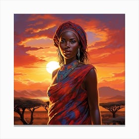 African Woman 35 Canvas Print