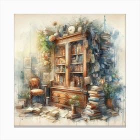 Bookcase 1 Canvas Print