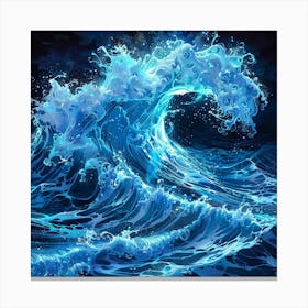 Ocean Wave 1 Canvas Print