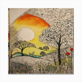 Landscape With Trees Canvas Print