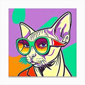 Mr Sphynx Cat Canvas Print
