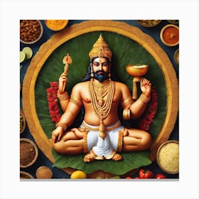 king mahabali illustration art 5 Canvas Print