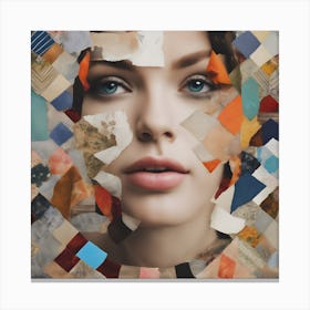 Collage Of A Woman Canvas Print