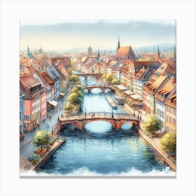 Cityscape Of Germany Canvas Print