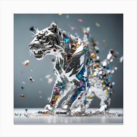 Silver Tiger Canvas Print