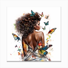 Butterfly Girl Canvas Print