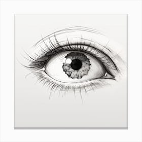 Eye Drawing Canvas Print