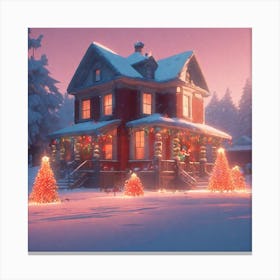 Christmas House 178 Canvas Print