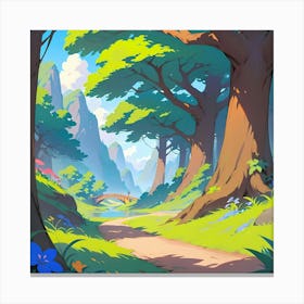 Path In The Forest 1 Canvas Print