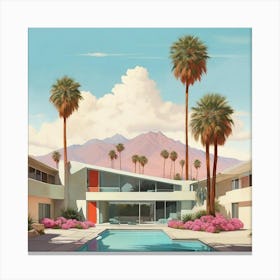 Palm Springs Art Print 2 Canvas Print