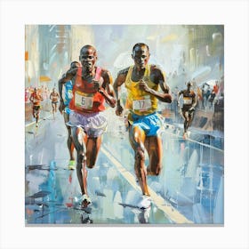 Marathon Runners 2 Canvas Print