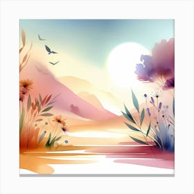 Watercolor Landscape 22 Canvas Print