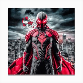 Super Hero Nothing Impossible COR Style HQ9k Canvas Print