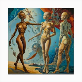 'The Nymphs' Canvas Print