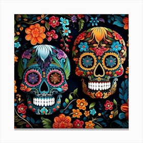 Day Of The Dead Skulls 27 Canvas Print