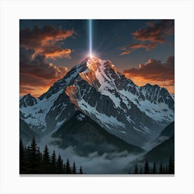 Mountain Of Light Canvas Print