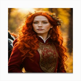 Red Haired Woman Canvas Print