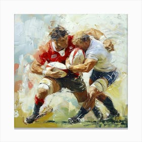 Rugby Players In Action 7 Canvas Print