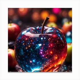 Galaxy Apple Canvas Print