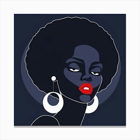 Afro Girl 30 Canvas Print