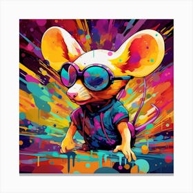 Splatter Mouse Canvas Print