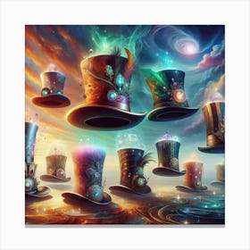 Top Hats Canvas Print