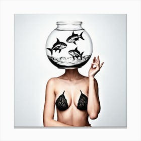 Fish Bowl 8 Canvas Print