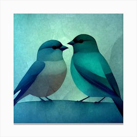 Firefly A Modern Illustration Of 2 Beautiful Sparrows Together In Neutral Colors Of Taupe, Gray, Tan 2023 11 23t013112 Canvas Print