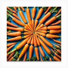 Carrots In A Circle 15 Canvas Print