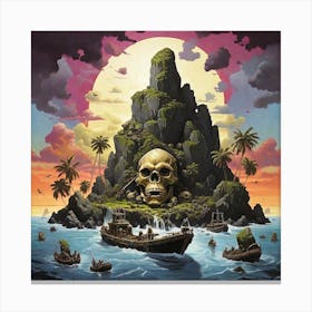 Island Of Skulls Canvas Print