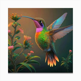 Hummingbird grace Canvas Print