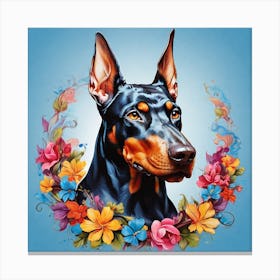 Doberman Canvas Art Canvas Print