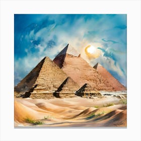 Pyramids Of Giza Canvas Print