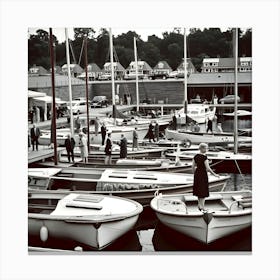 The Old Marina~Reimagined By Hall-O-Gram Creations, HallOGram, hallogramcreations, hallogram 25 Canvas Print