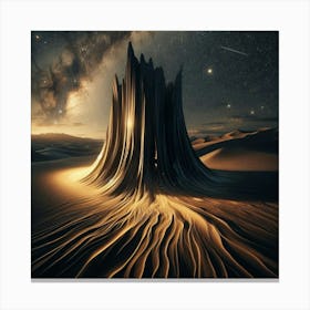 Sand Tree Canvas Print