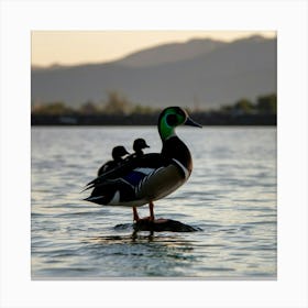 Wood Ducks Canvas Print