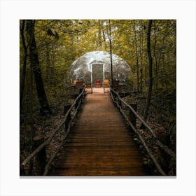 Igloo In The Woods Canvas Print