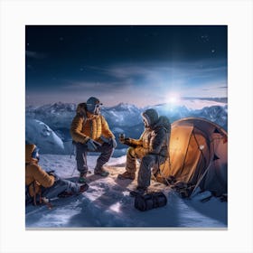 Night In The Mountains Canvas Print