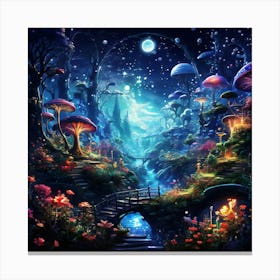 Mushroom Forest 2 Canvas Print