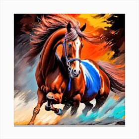 Horse Racing 1 Canvas Print