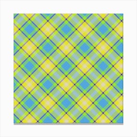 Plaid Fabric 83 Canvas Print