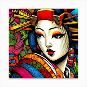 Japan Geisha Visual 115 Canvas Print