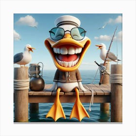 Laughing Duck 2 Canvas Print