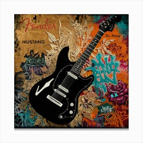 Fender Mustang Canvas Print