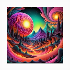 Psychedelic Painting 1 Canvas Print