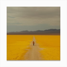 Yellow Vast Nothingness Canvas Print