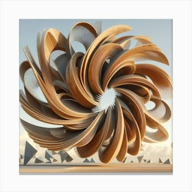 Ornate wood carving 1 Canvas Print