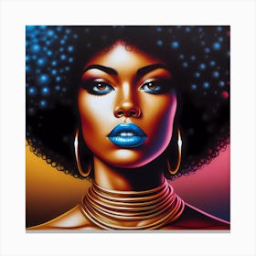 Afro Girl 2 Canvas Print